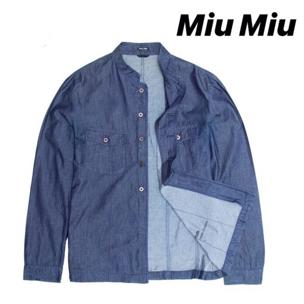 Miu Miu x Prada denim shirt L